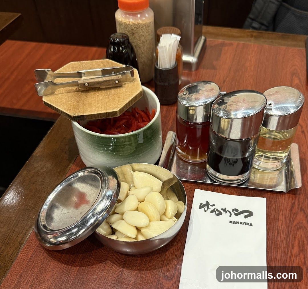 Table Setting with Condiments