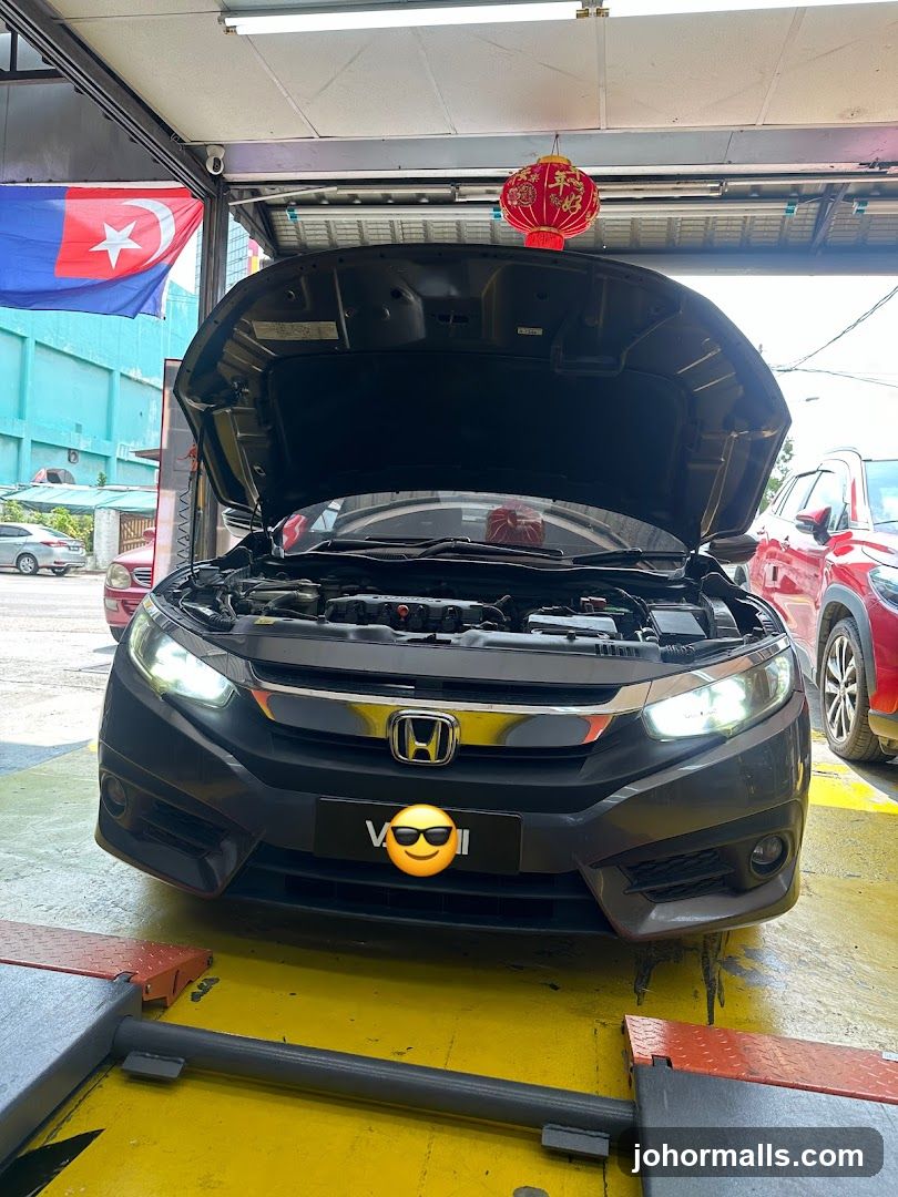 Car in a workshop