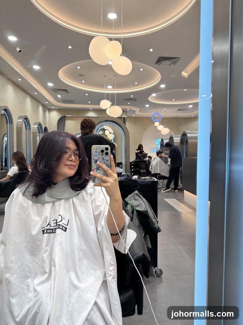 Woman at Hair Salon