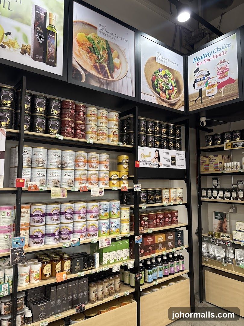 Health Food Store Shelves
