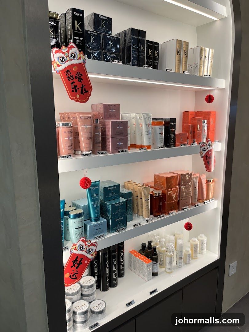 Hair Care Products Display