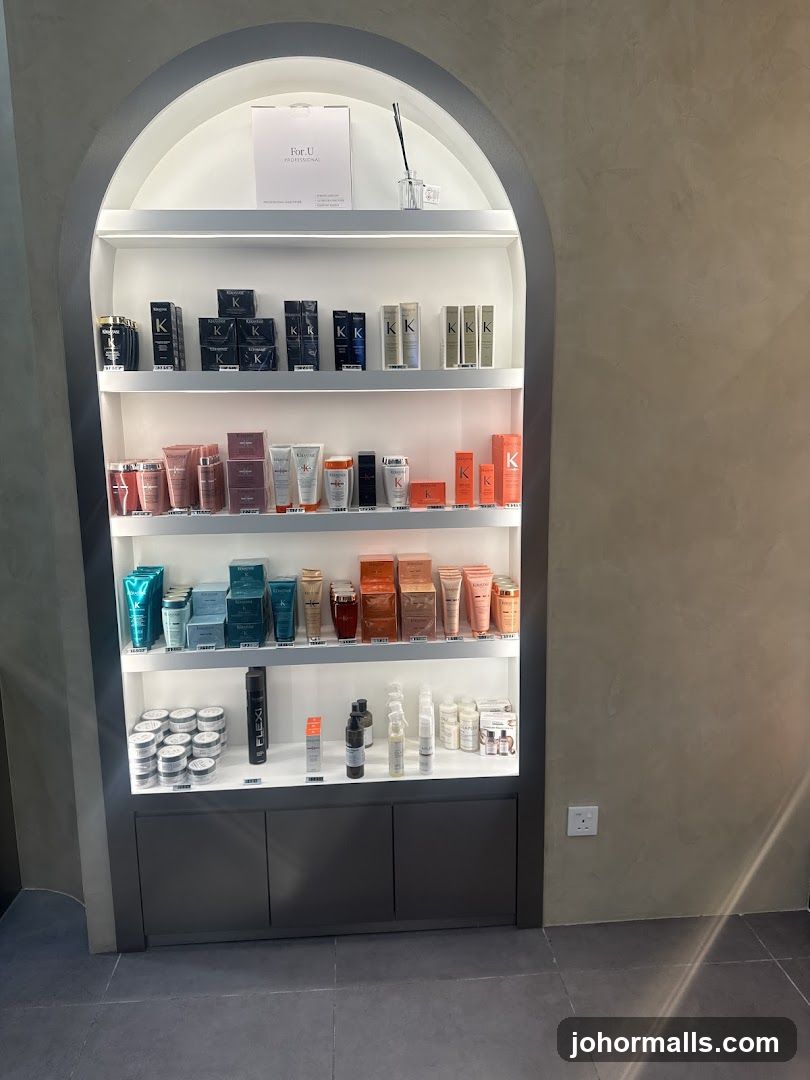 Hair and Skin Care Products Display