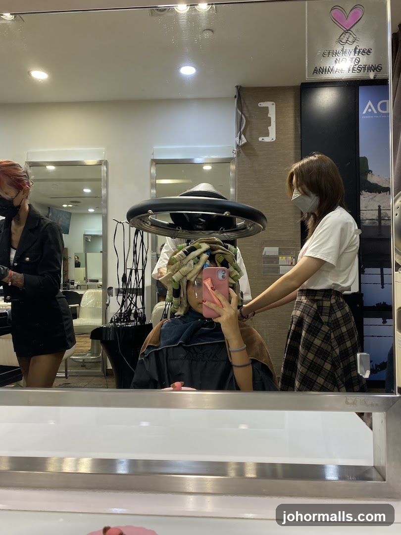 Hair Salon Perm Process