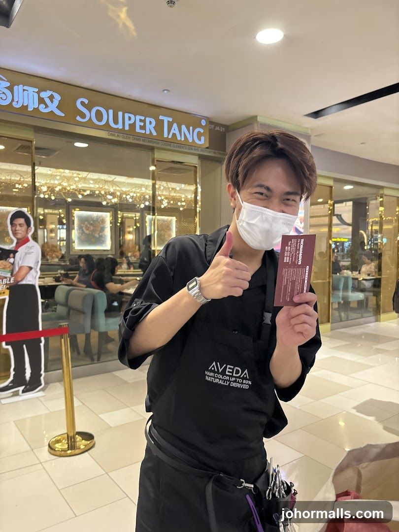 Staff Member with Card