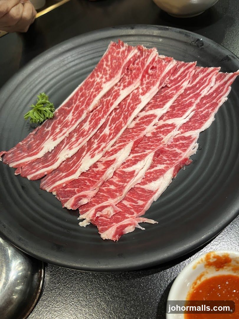 Thinly Sliced Raw Beef