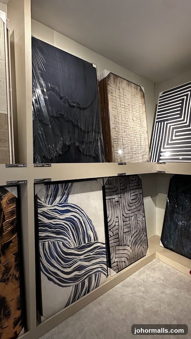 Abstract Art Display