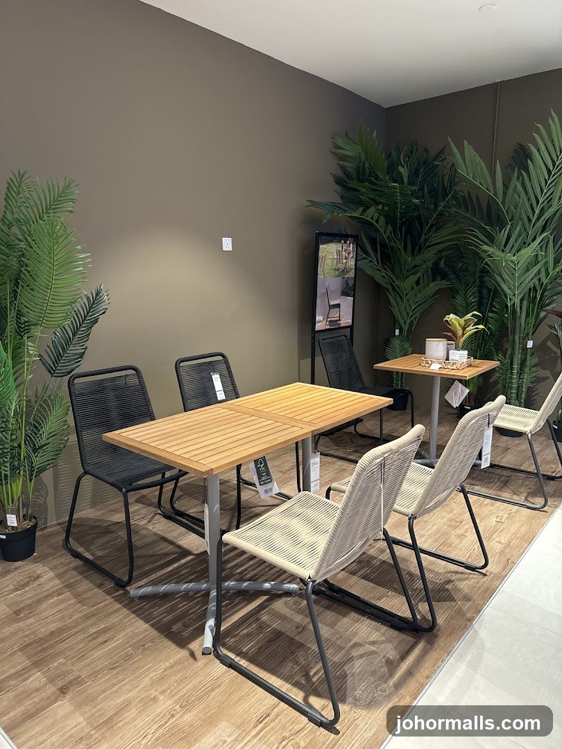 Outdoor Dining Set Display