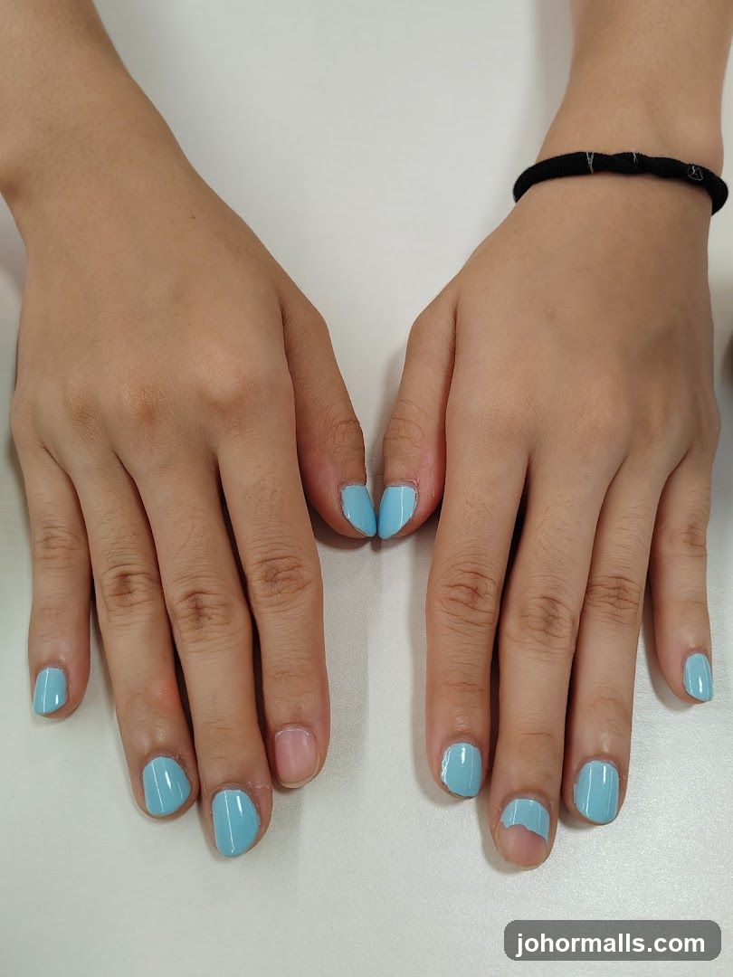 Light Blue Nails