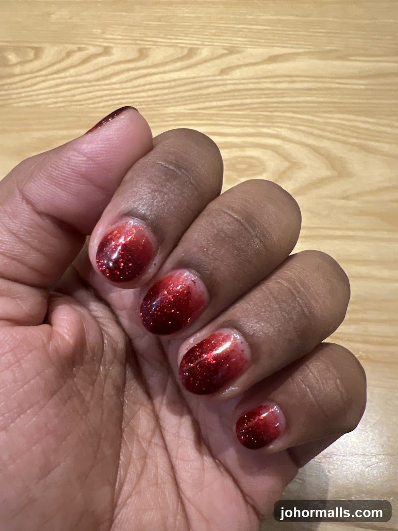 Ombre Glitter Nails