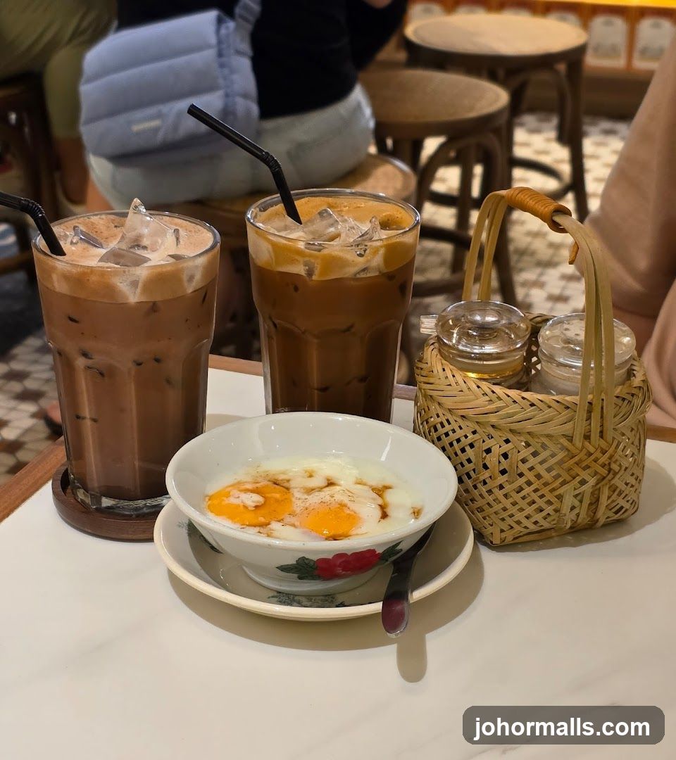 Iced Coffee and Soft-Boiled Eggs