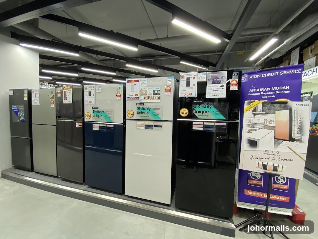 Refrigerators on Display