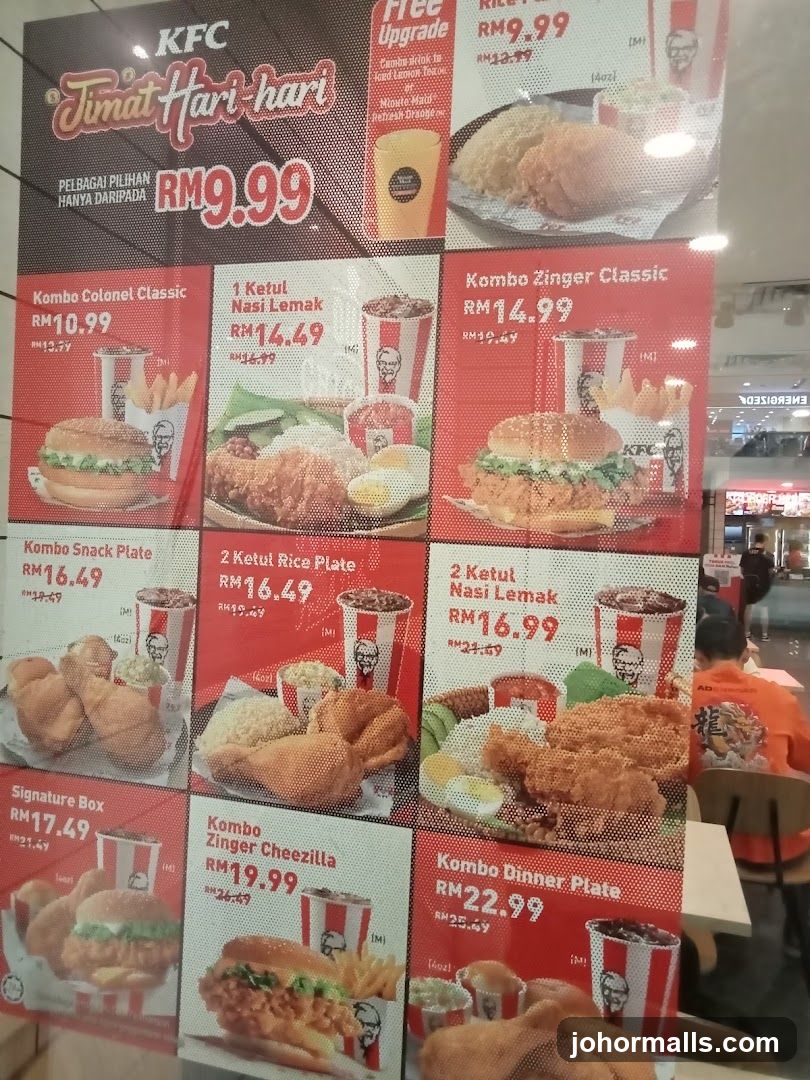 KFC Menu
