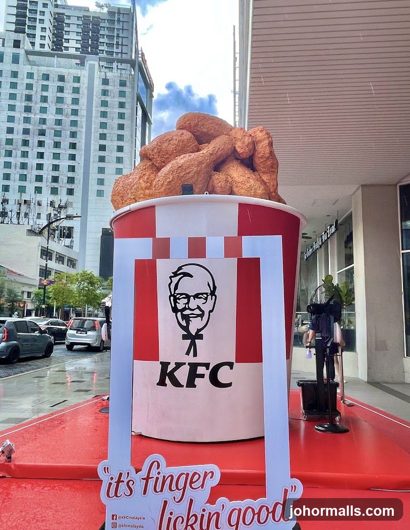 Giant KFC bucket display