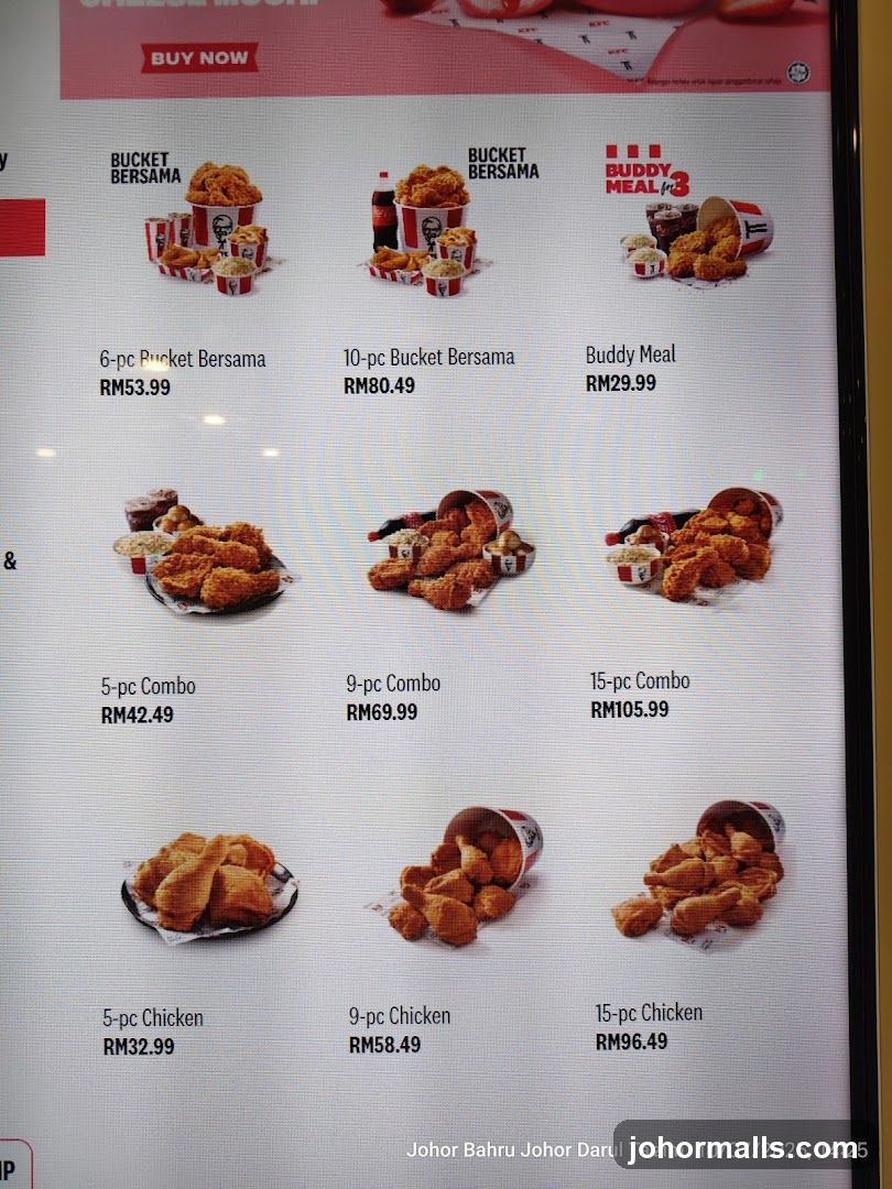 KFC Menu