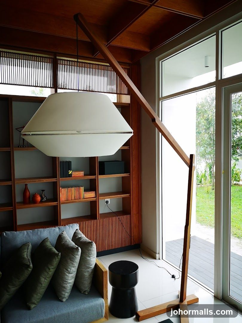 Modern Living Room with Floor Lamp