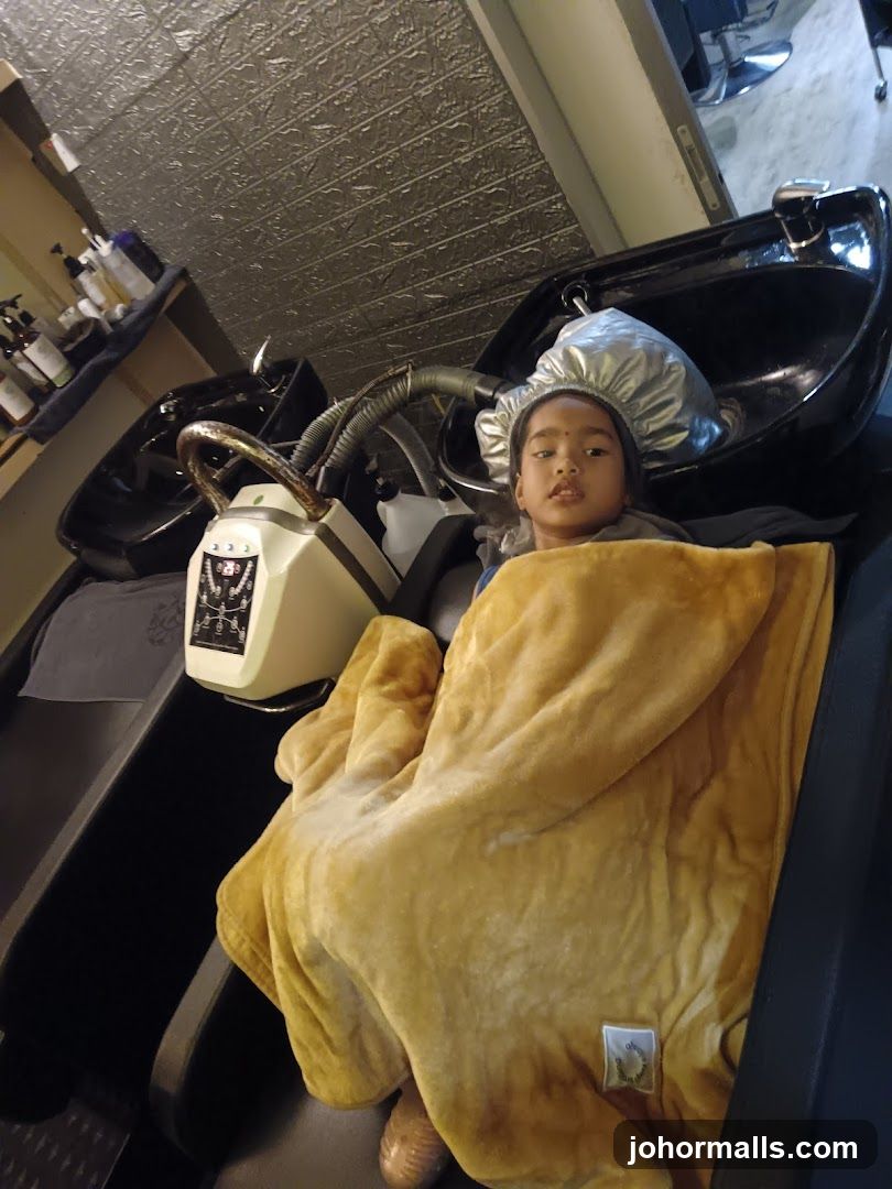 Child in Salon Chair