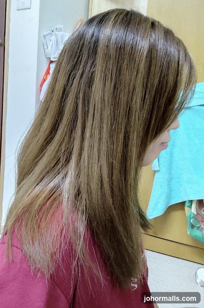 Woman with highlighted hair