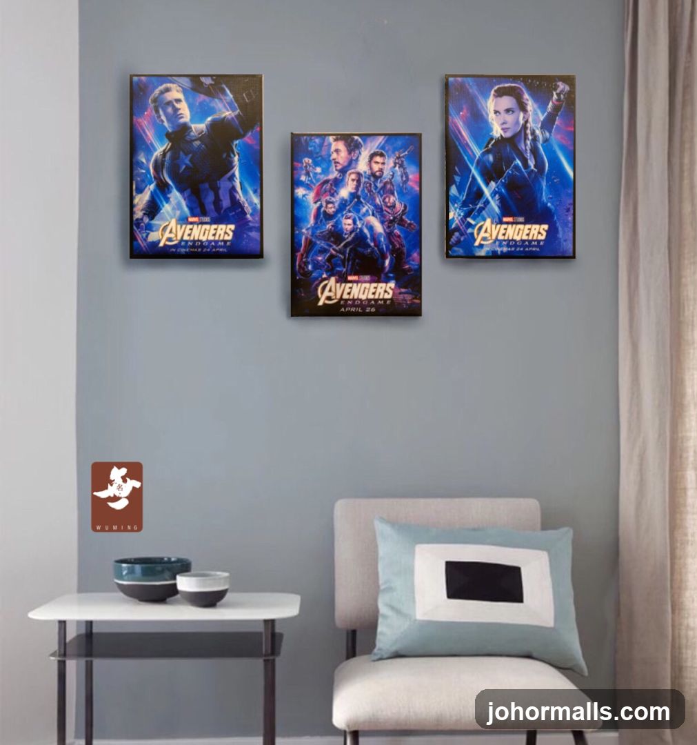 Avengers: Endgame Movie Posters in Living Room