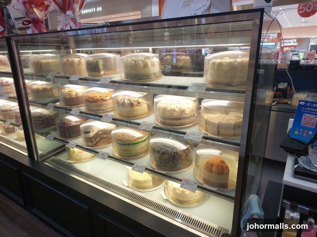 Cake Display Case in Retail Store