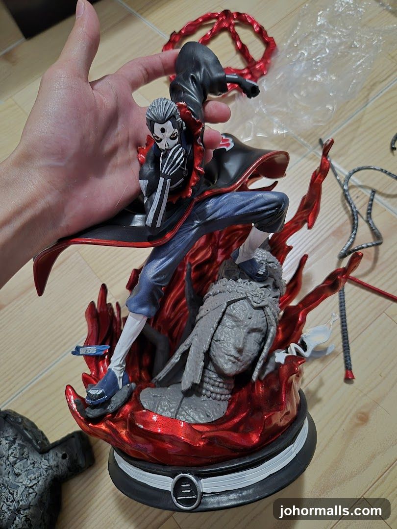 Hand holding anime figurine