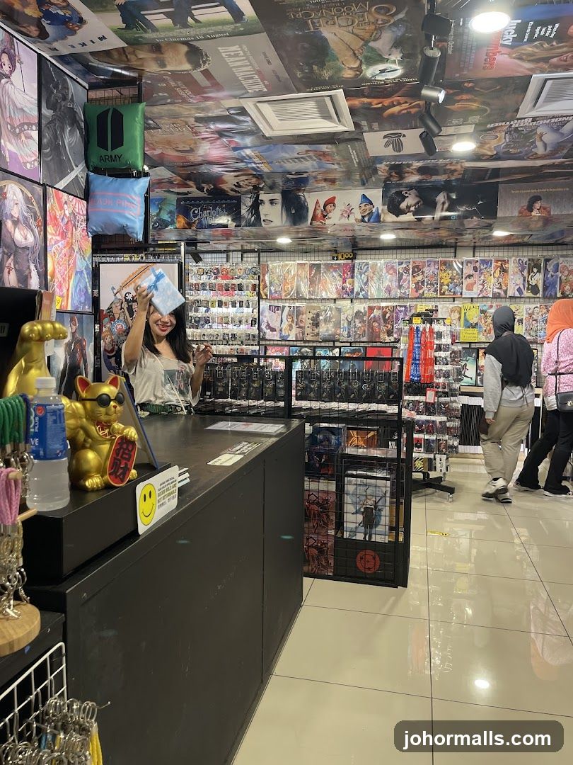 Interior of a comic or merchandise store