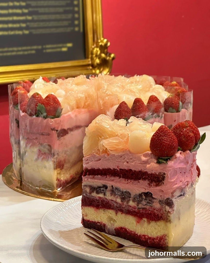 Strawberry and Fruit Layer Cake