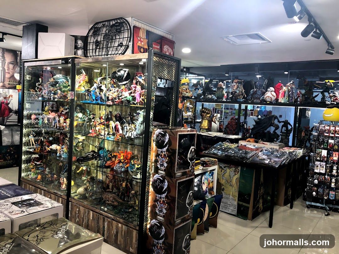 Interior of a collectibles store