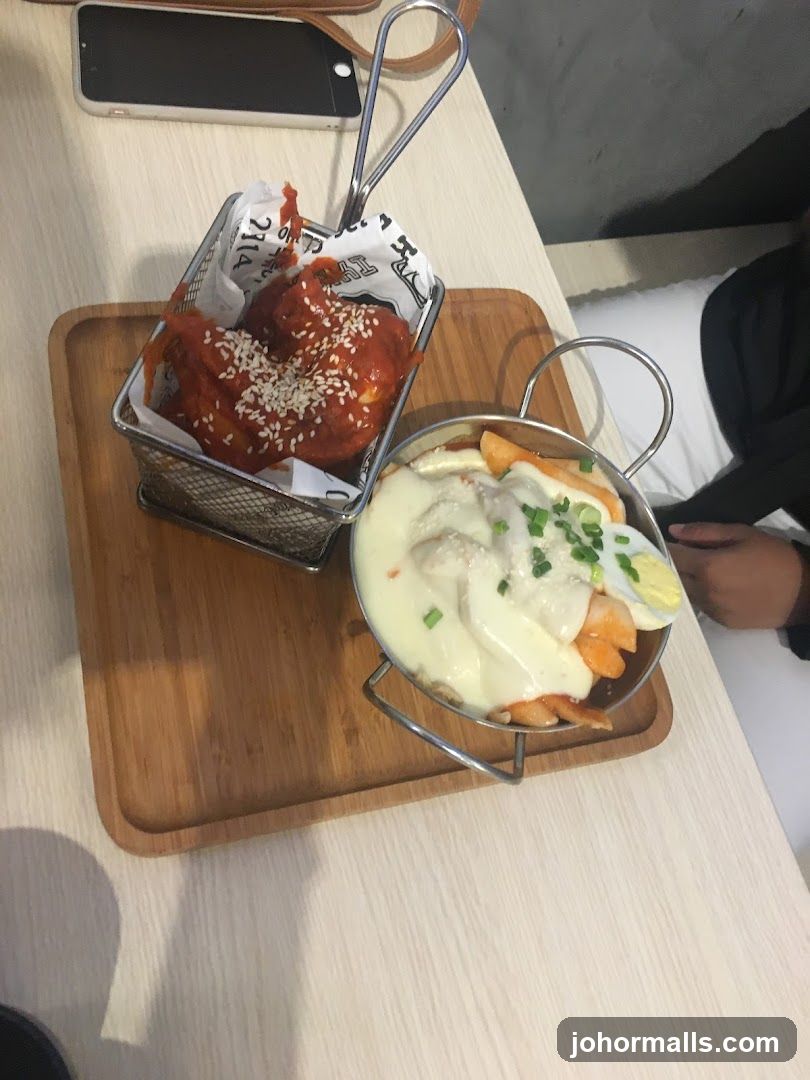 Food served on wooden tray