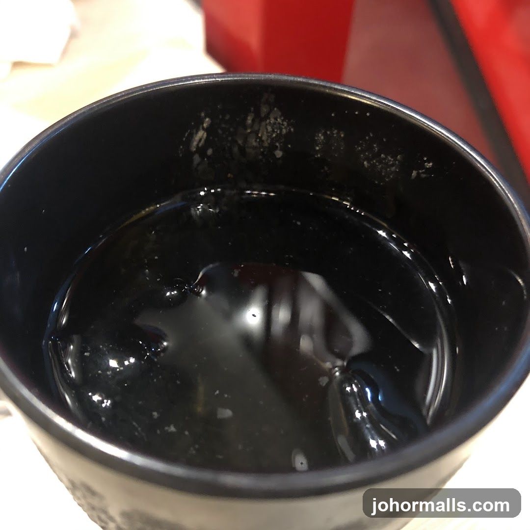 Black Cup with Liquid