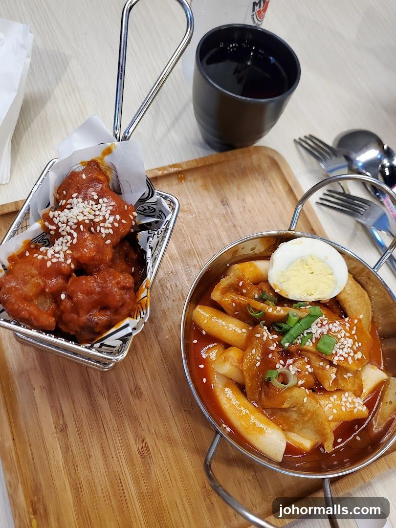 Food served on wooden tray
