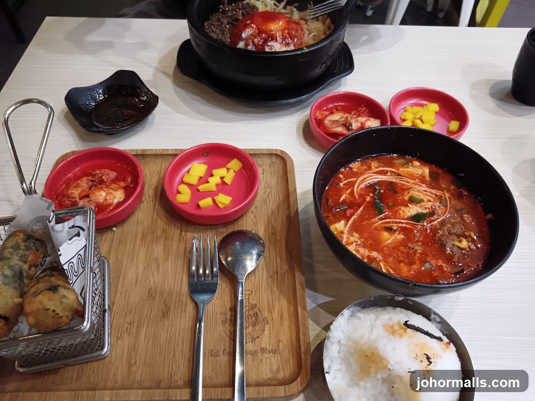 Table Setting with Korean Dishes