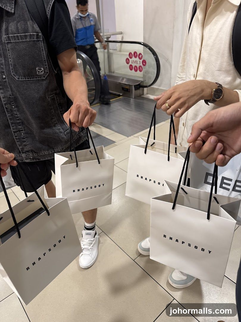 Shopping bags at indoor location