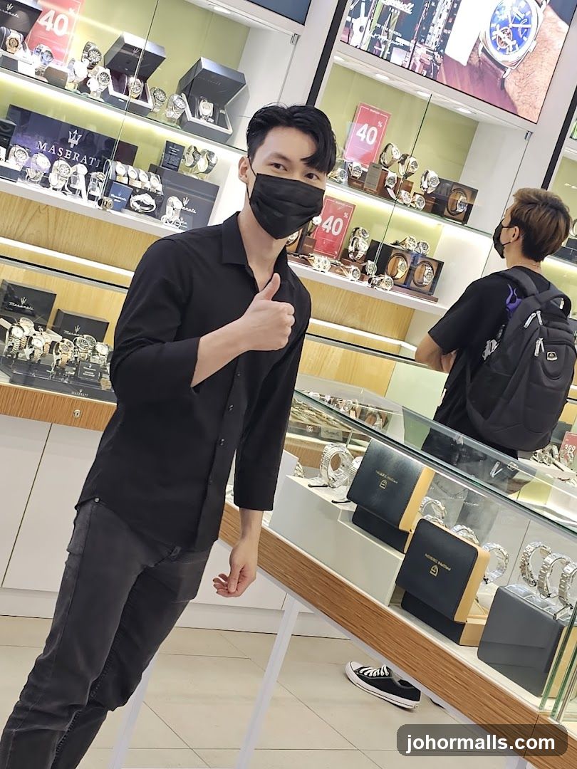 Interior of watch store