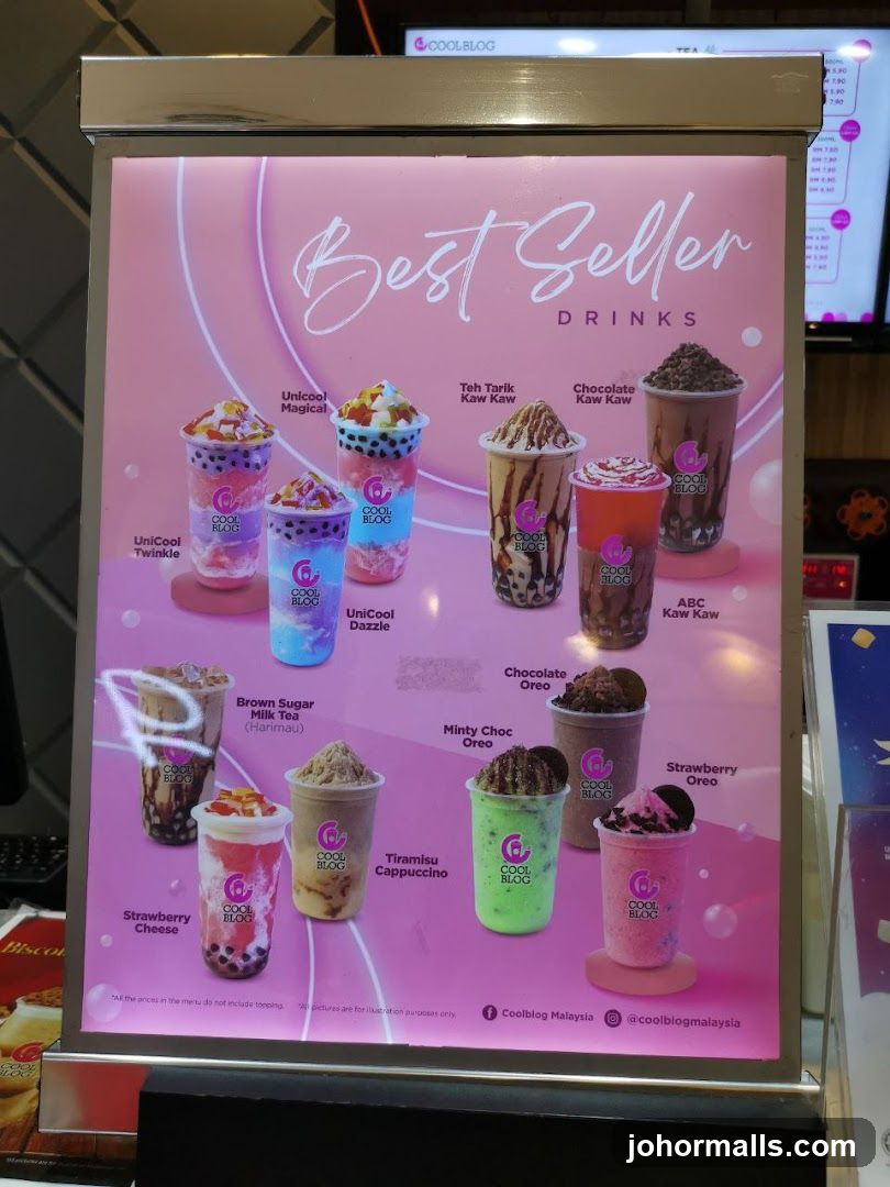 Coolblog Best Seller Drinks Menu Board