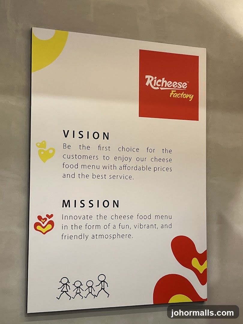 Richese Factory Vision and Mission Board