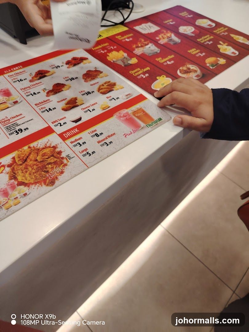Restaurant Menu Display