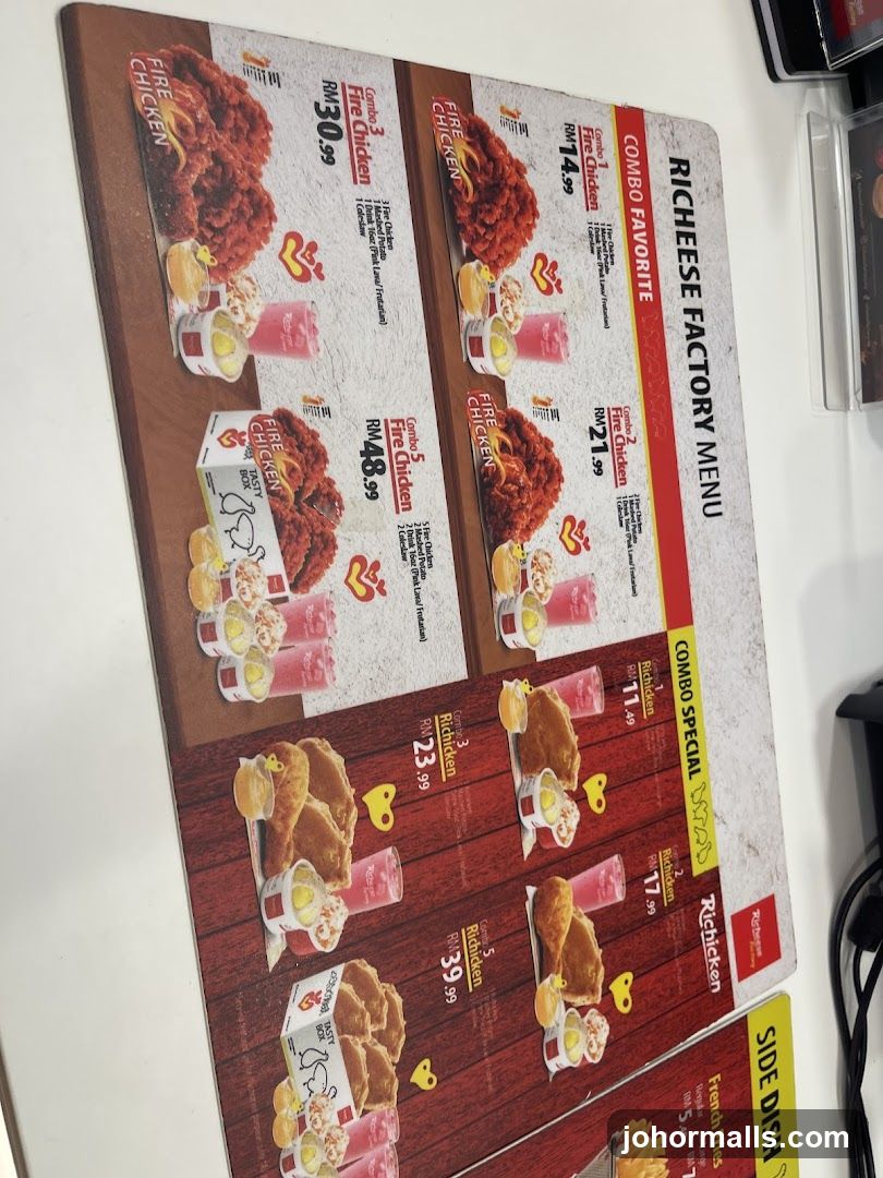 Richese Factory Menu