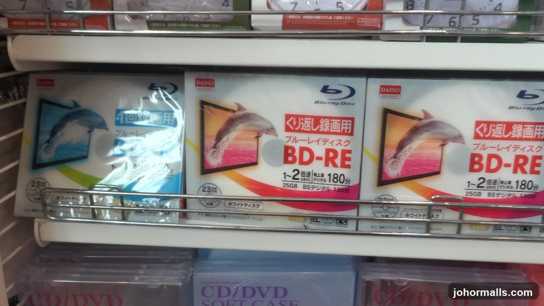 Blu-ray Discs on Store Shelf