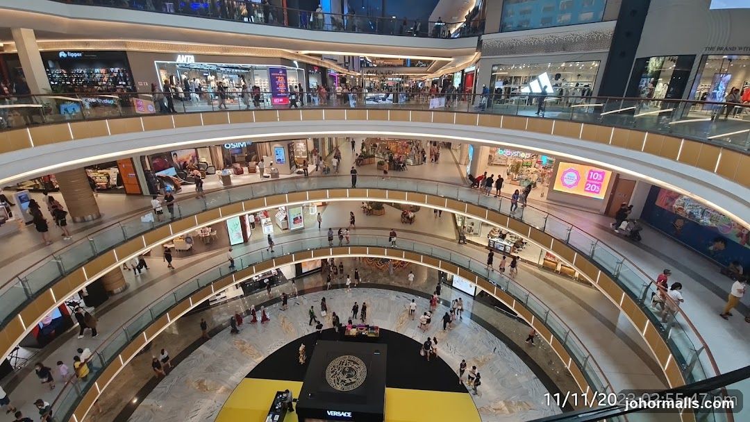 Multi-level shopping mall interior