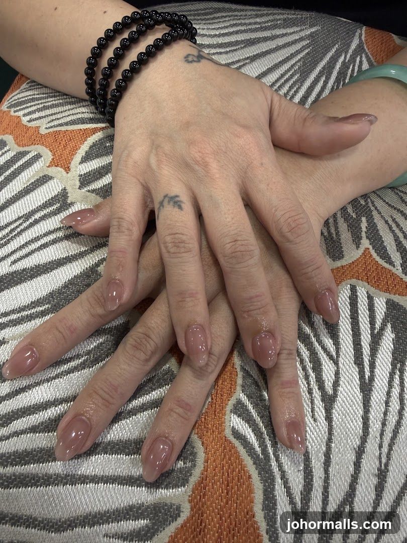 Hands with manicure