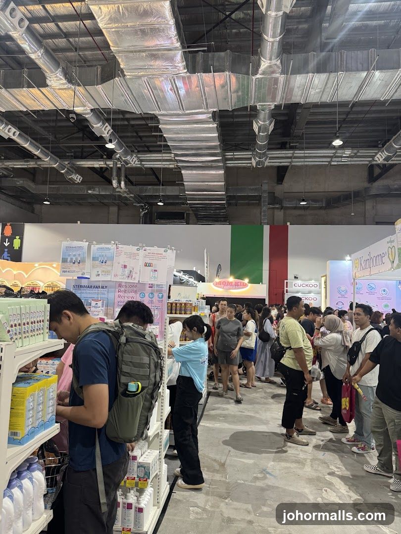 Indoor retail exhibition hall
