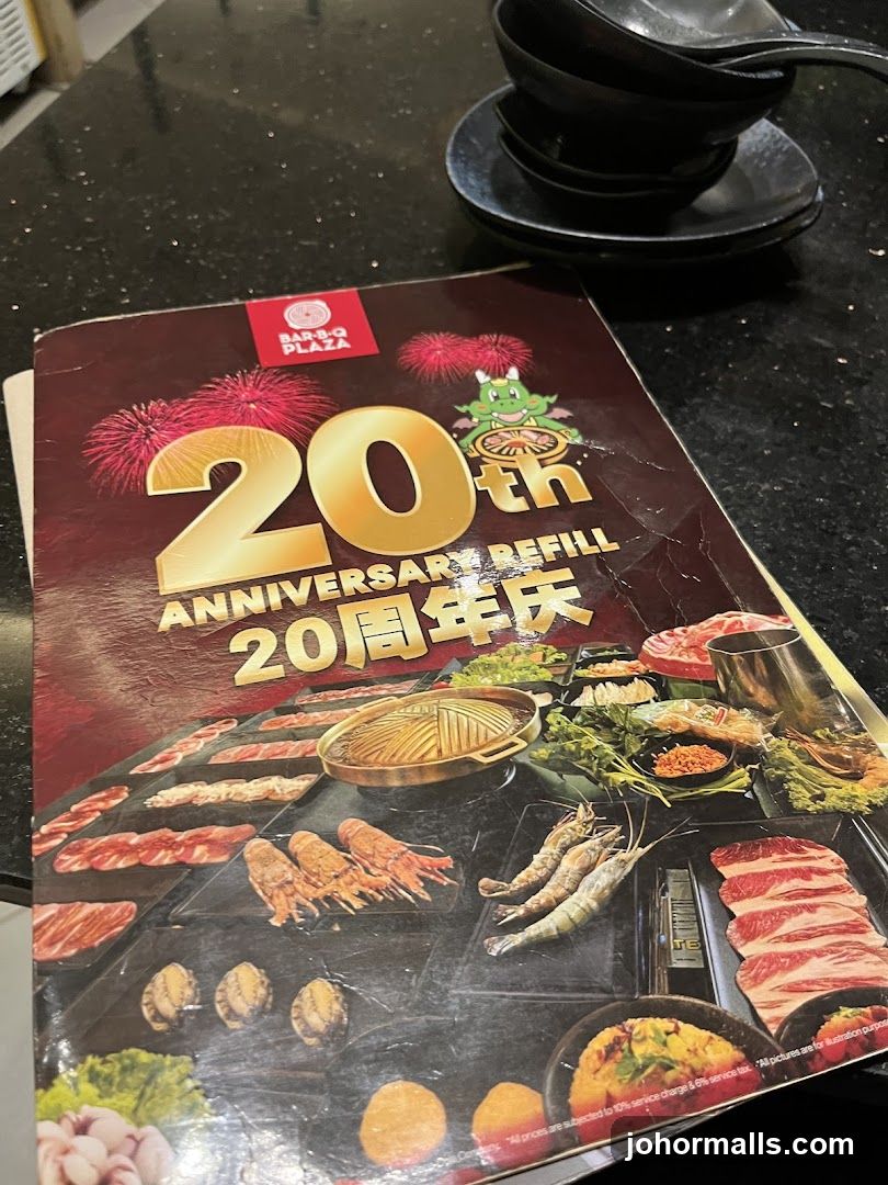 Bar-B-Q Plaza 20th Anniversary Refill Menu