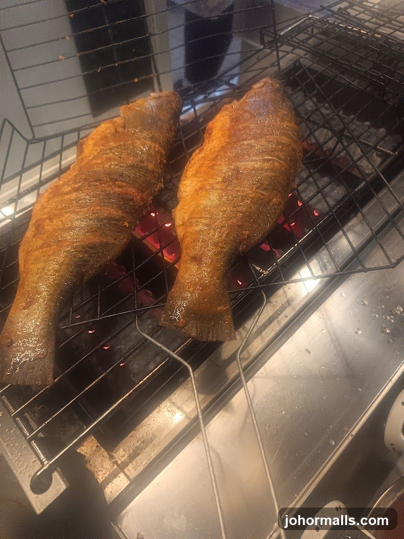 Grilled Fish on Grill