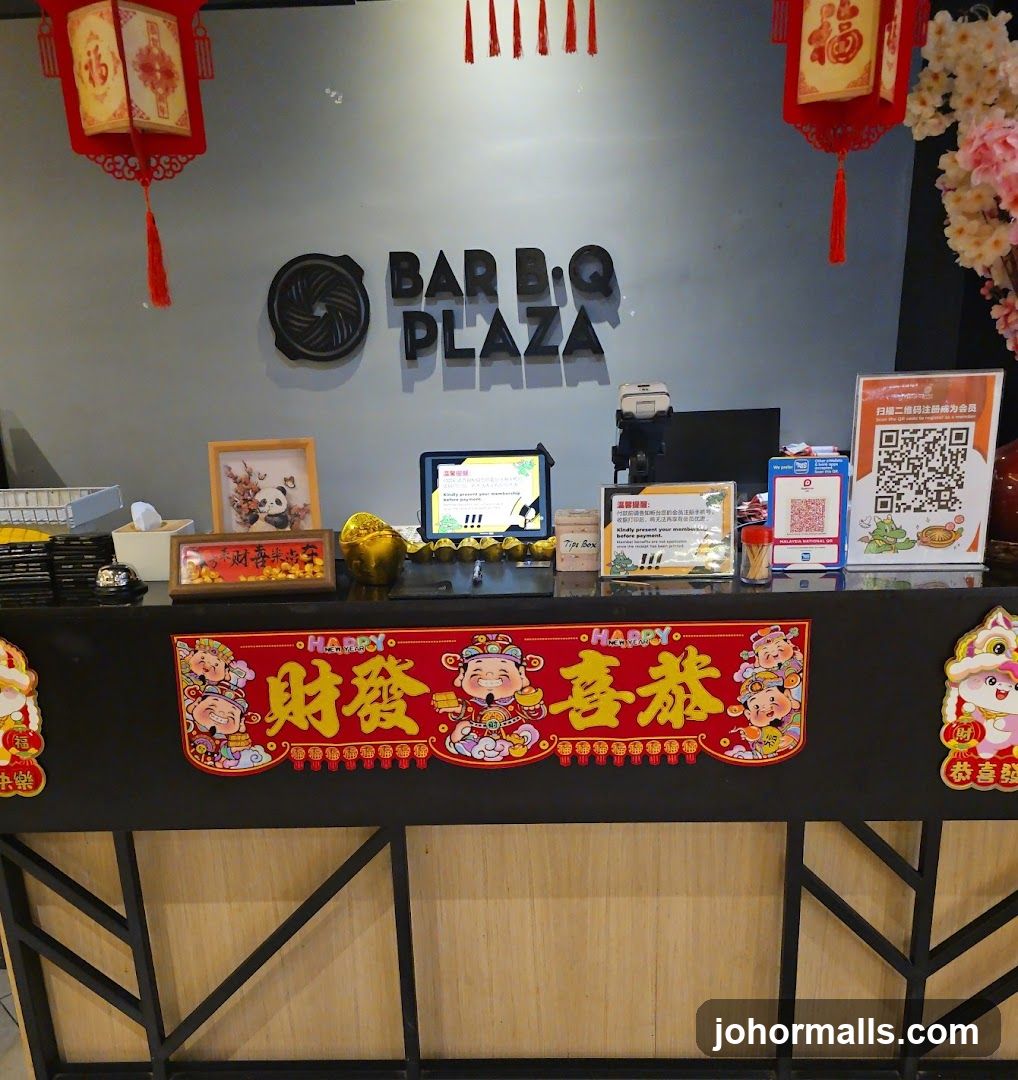 BAR B.Q PLAZA counter area