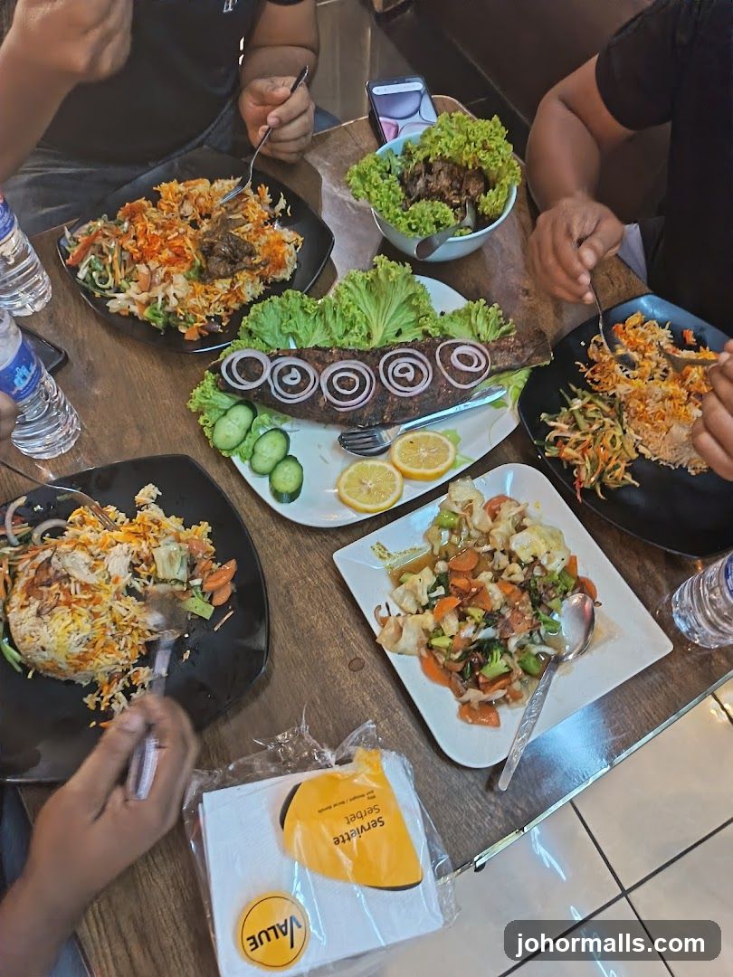 Dining Table with Food