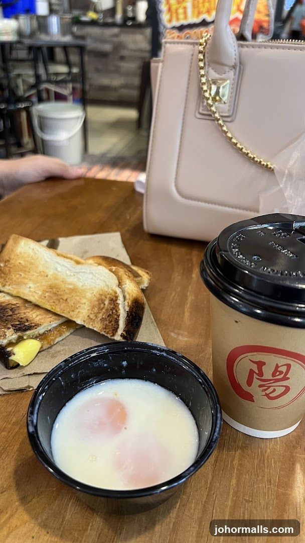 Tabletop breakfast scene