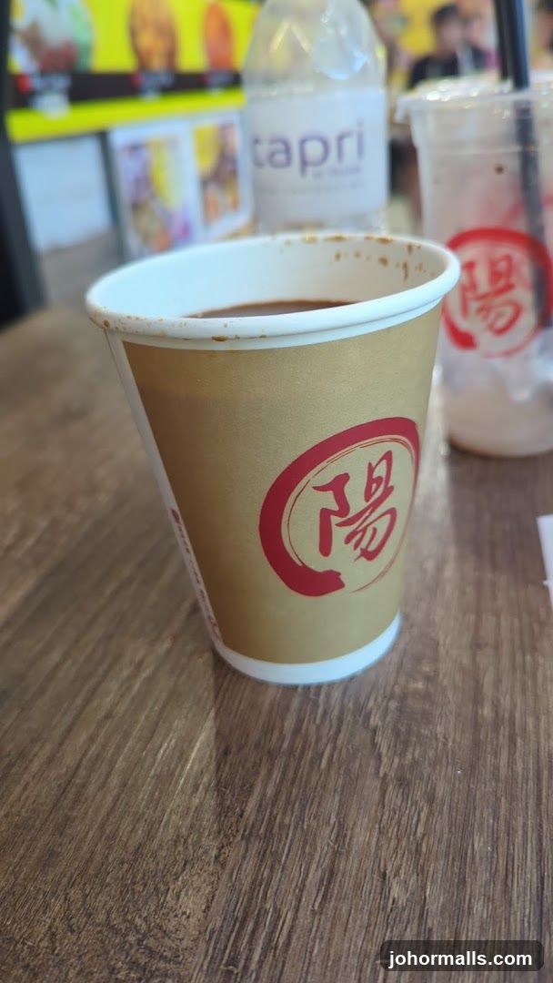 Cup on wooden table