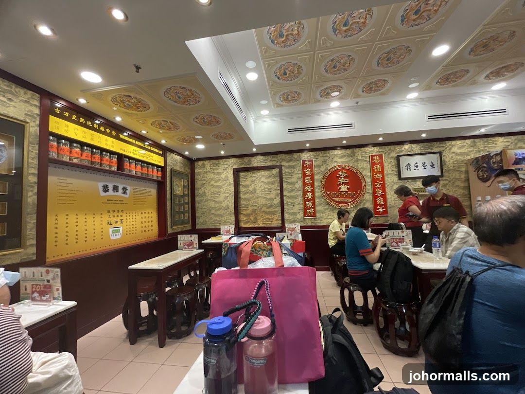 Interior of a traditional Chinese restaurant