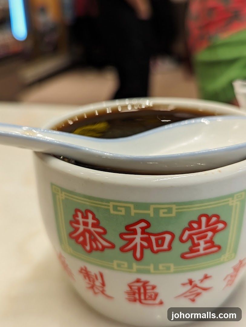 Bowl of soup with spoon