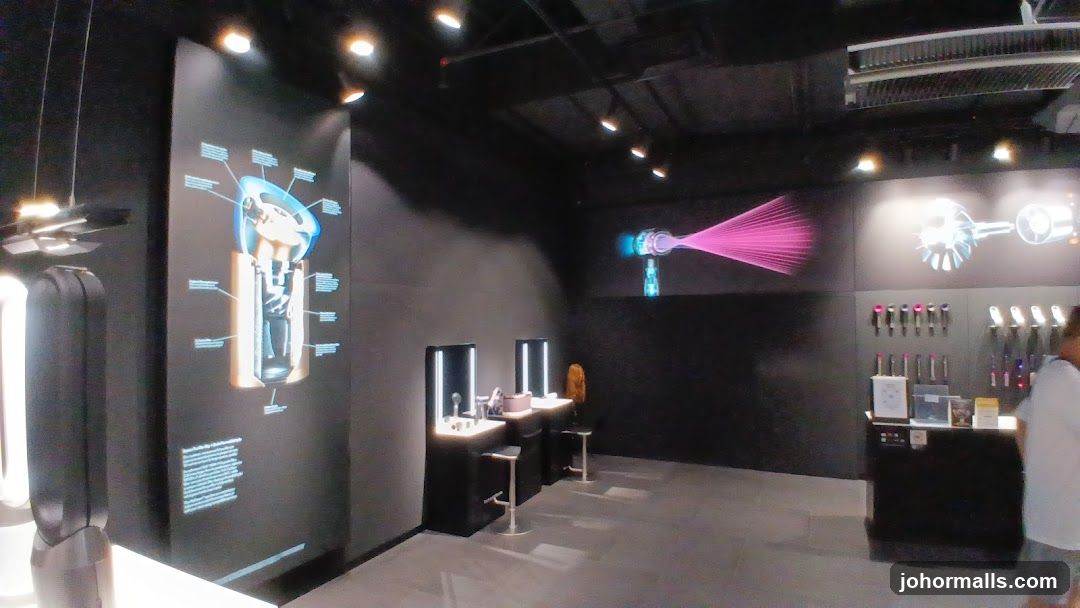 Interior of a tech product showroom